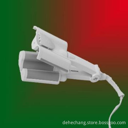 three tube hair curler with double safe design